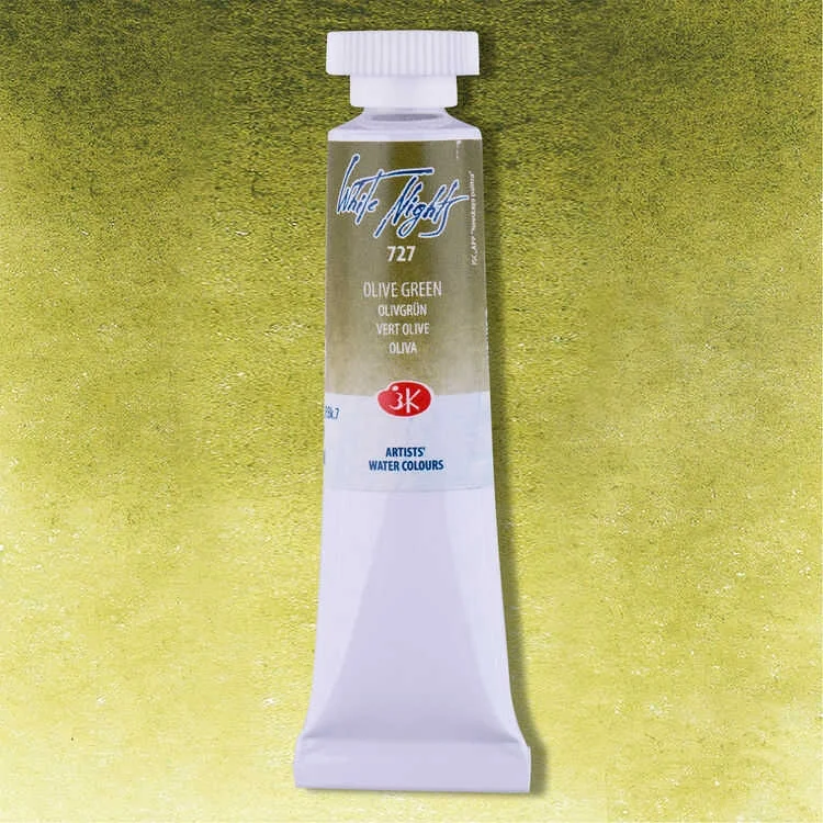St. Petersburg White Nights Tüp Sulu Boya 10 ml. 727 Olive Green