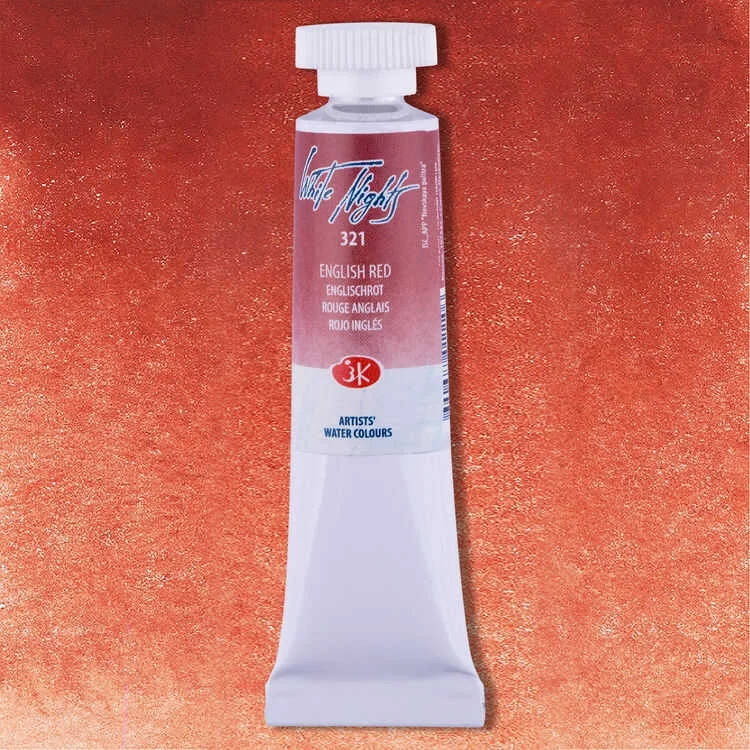 St. Petersburg White Nights Tüp Sulu Boya 10 ml. 321 English Red