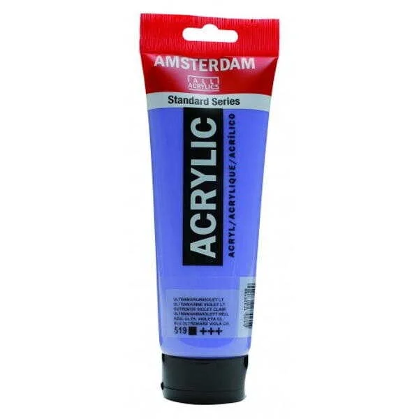 Talens Amsterdam Akrilik Boya 120 ml. 519 Ultramarine Violet Light
