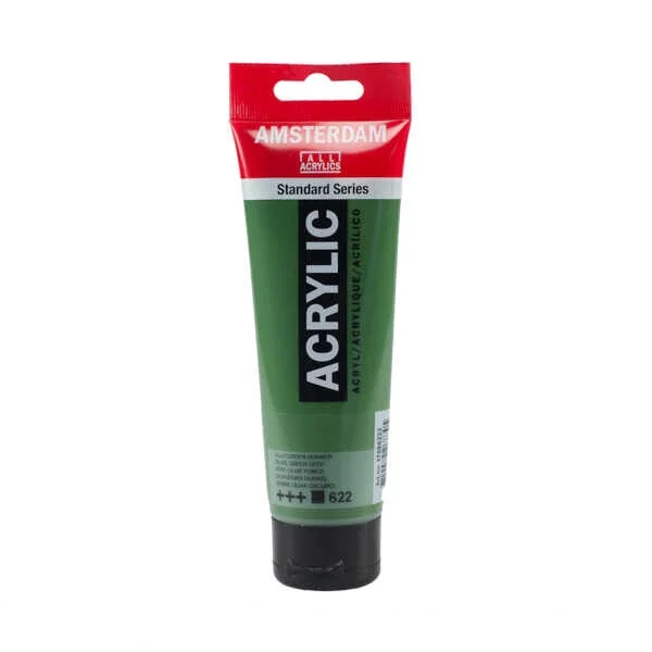 Talens Amsterdam Akrilik Boya 120 ml. 622 Olive Green Deep