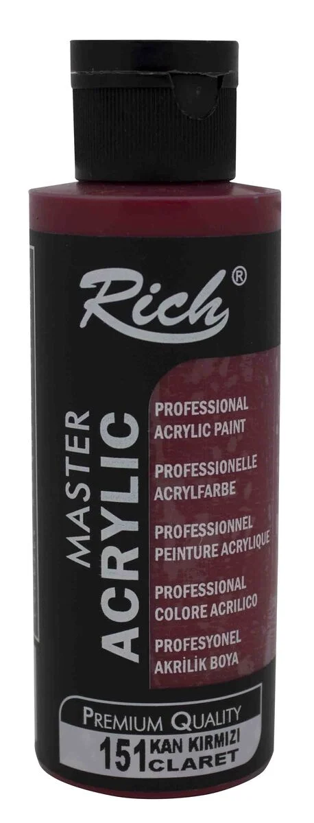 Rich Master Akrilik Boya 120 cc. 151 Kan Kırmızı