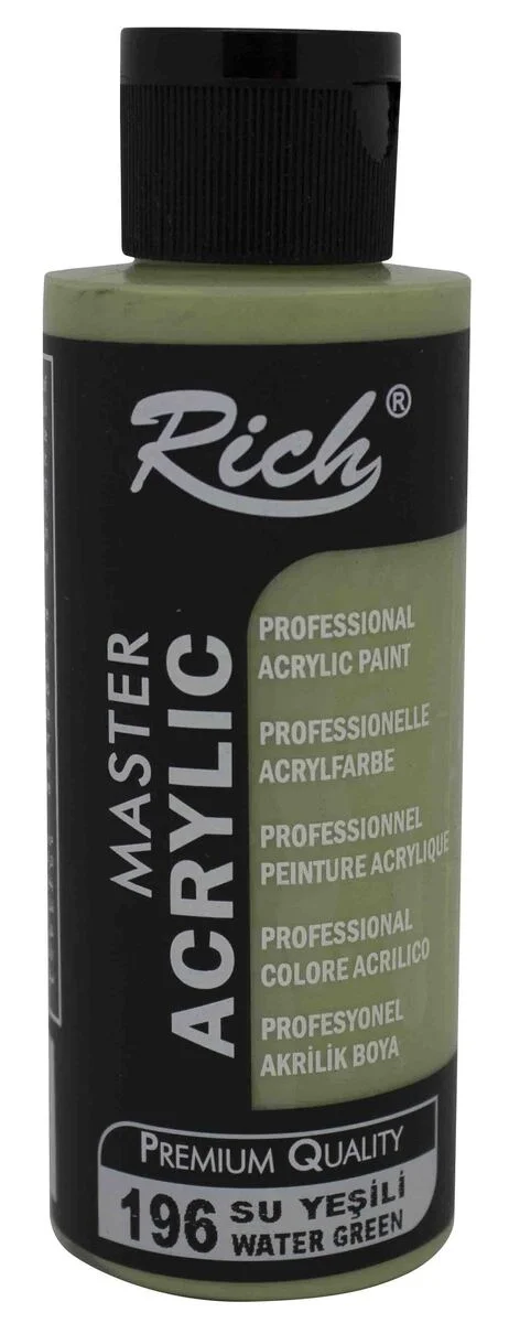 Rich Master Akrilik Boya 120 cc. 196 Su Yeşili
