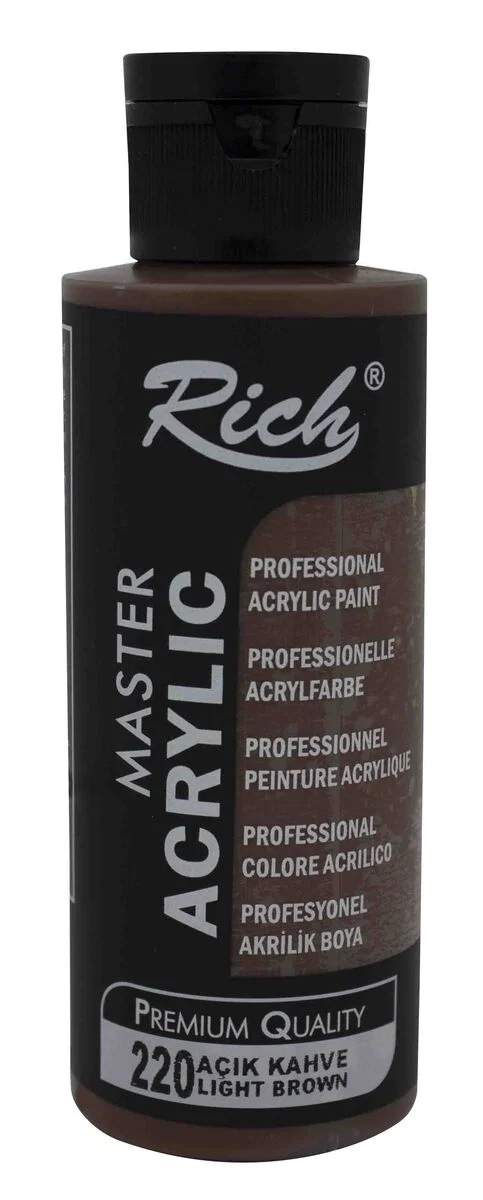 Rich Master Akrilik Boya 120 cc. 220 Açık Kahve