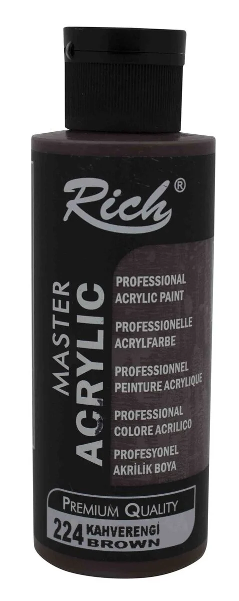 Rich Master Akrilik Boya 120cc Kahverengi Sanat Dekorasyon