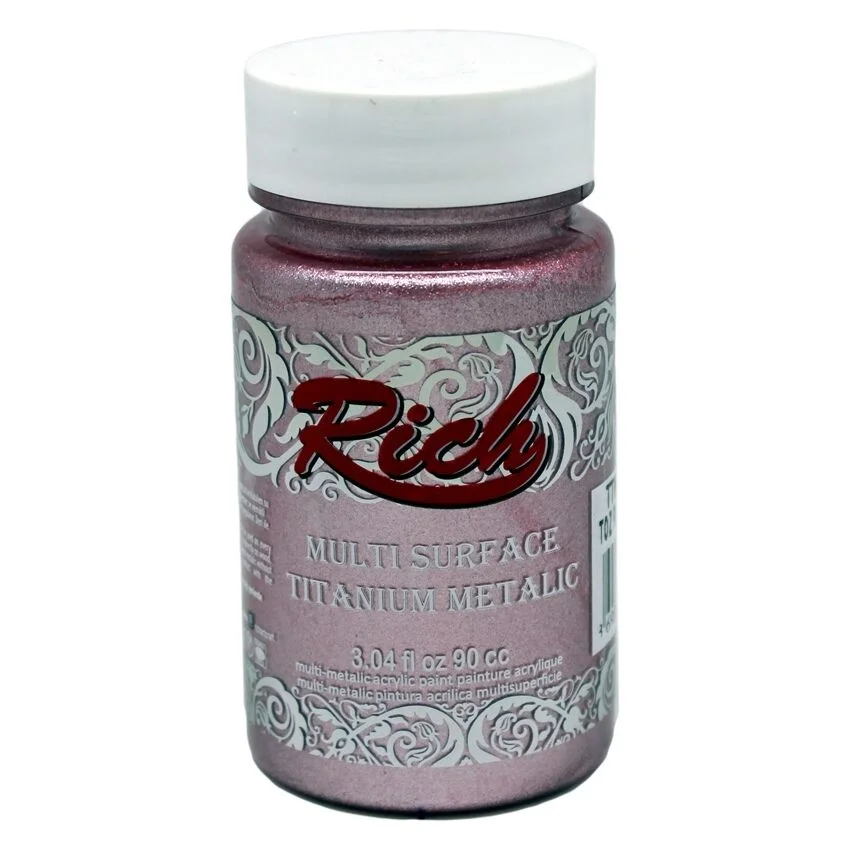 Rich Multi Surface Titanium Metalik Boya 90 cc. 2556 TOZ PEMBE