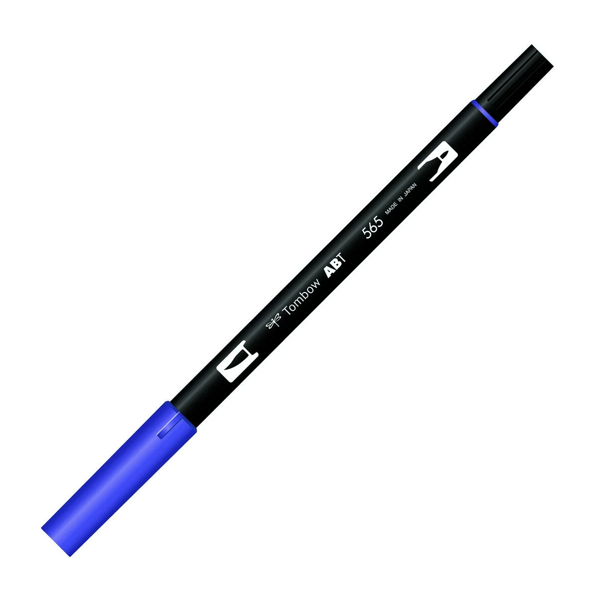 Tombow Dual Brush Pen 565 Deep Blue, fırça ve yuvarlak uçlu, sanat çizim kalemi