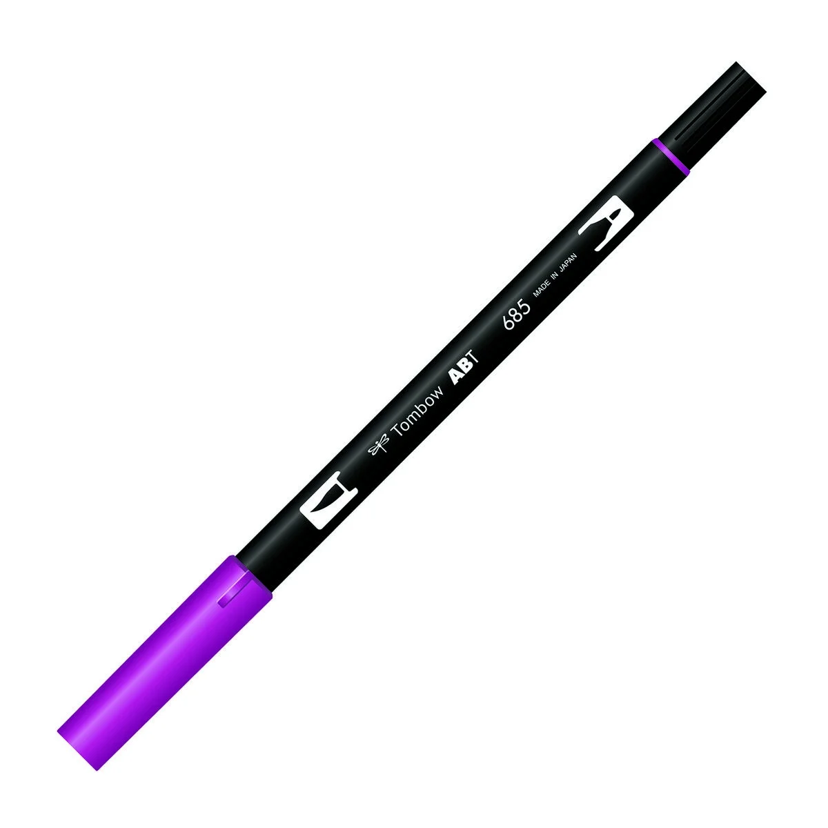 Tombow Dual Brush Pen Deep Magenta, fırça ve yuvarlak uçlu grafik kalem