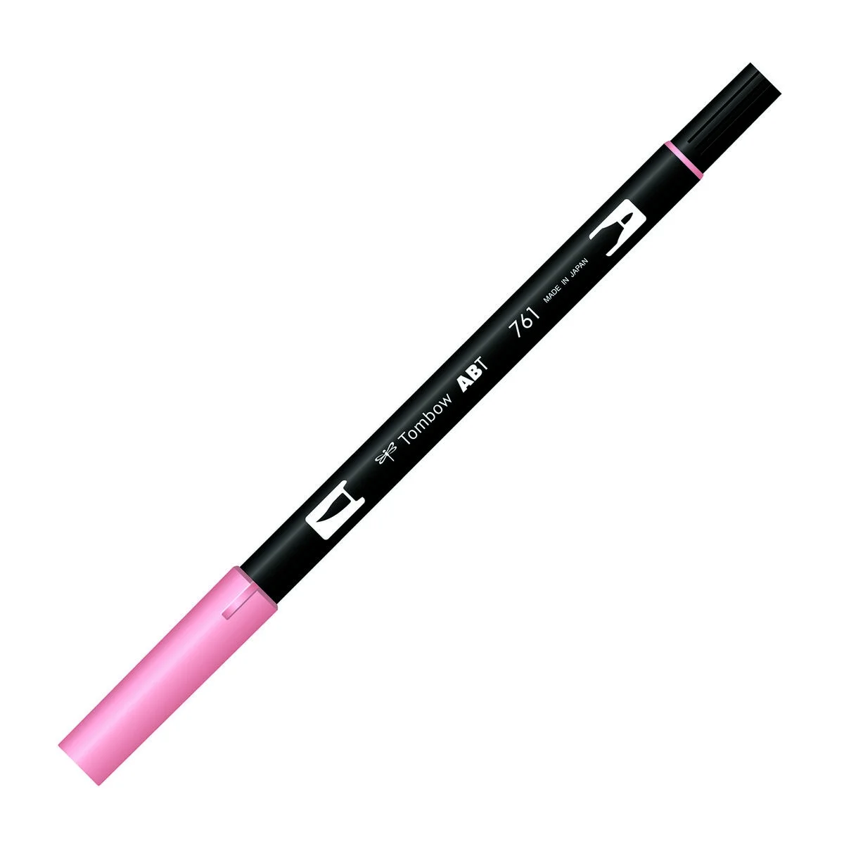 Tombow Dual Brush Pen 761 Carnation, fırça ve yuvarlak uçlu, sanat kalem
