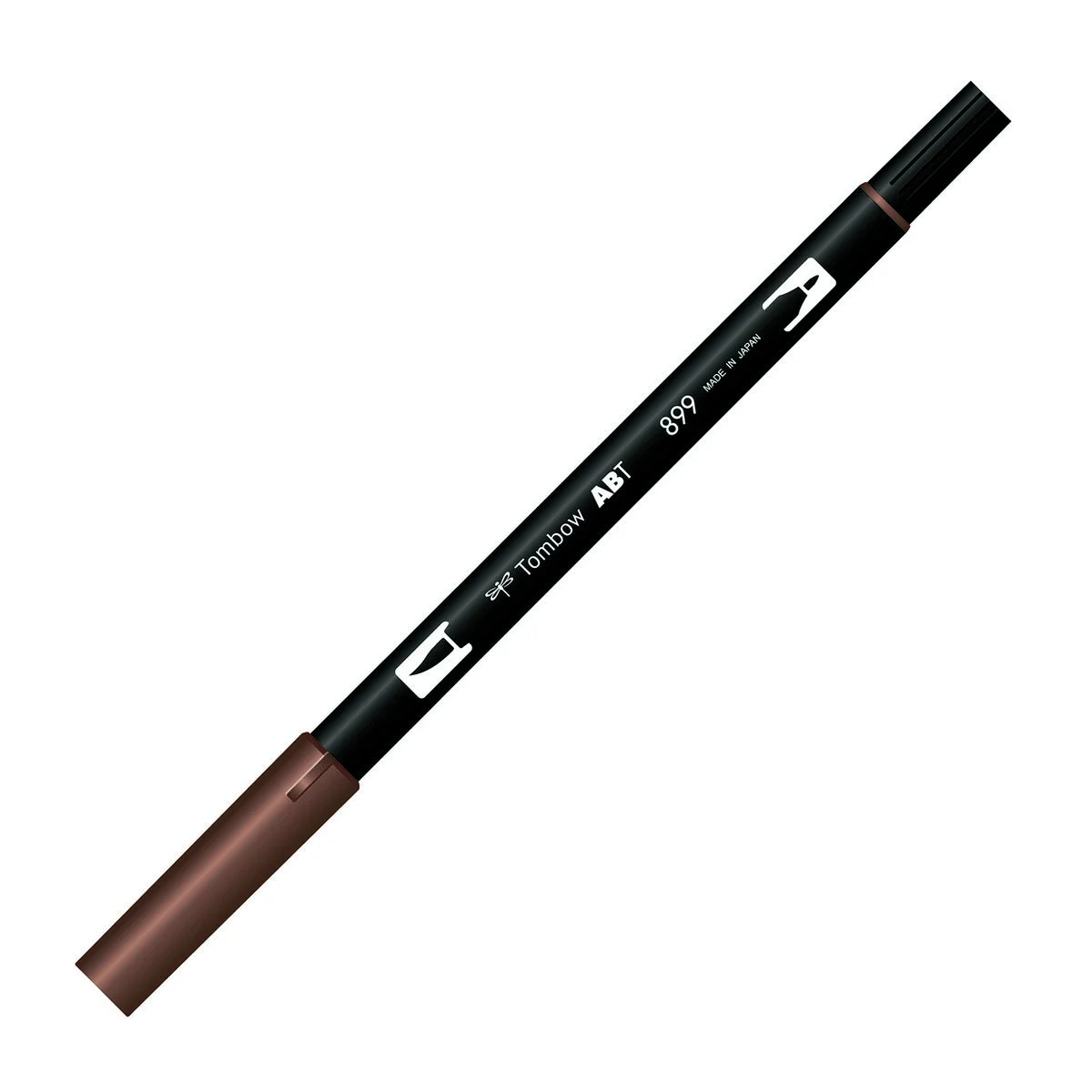 Tombow Dual Brush Pen 899 Redwood, fırça ve yuvarlak uçlu, sanat ve çizim için ideal