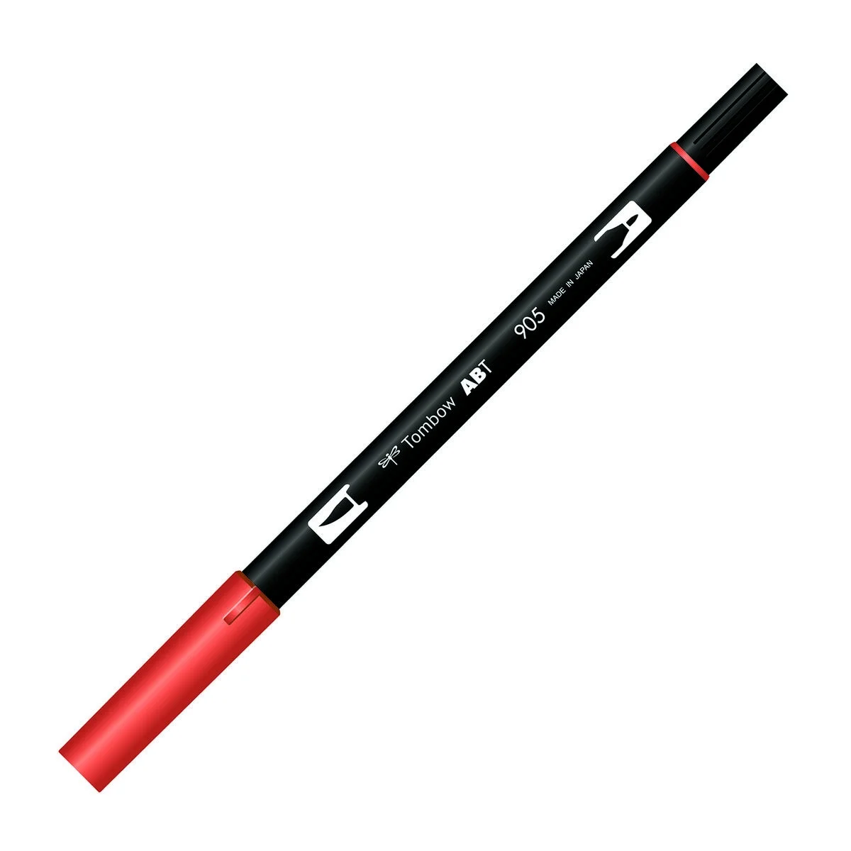 Tombow Dual Brush Pen 905 Kırmızı, fırça uçlu markör, sanat çizim kalemi