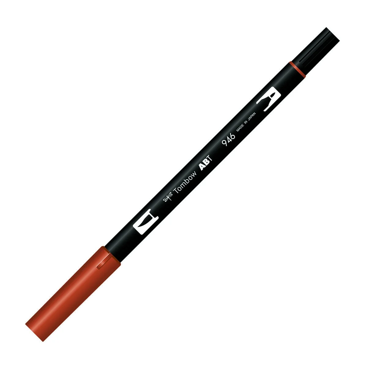 Tombow Dual Brush Pen 946 Gold Ochre, fırça ve yuvarlak uçlu, sanat çizim kalemi