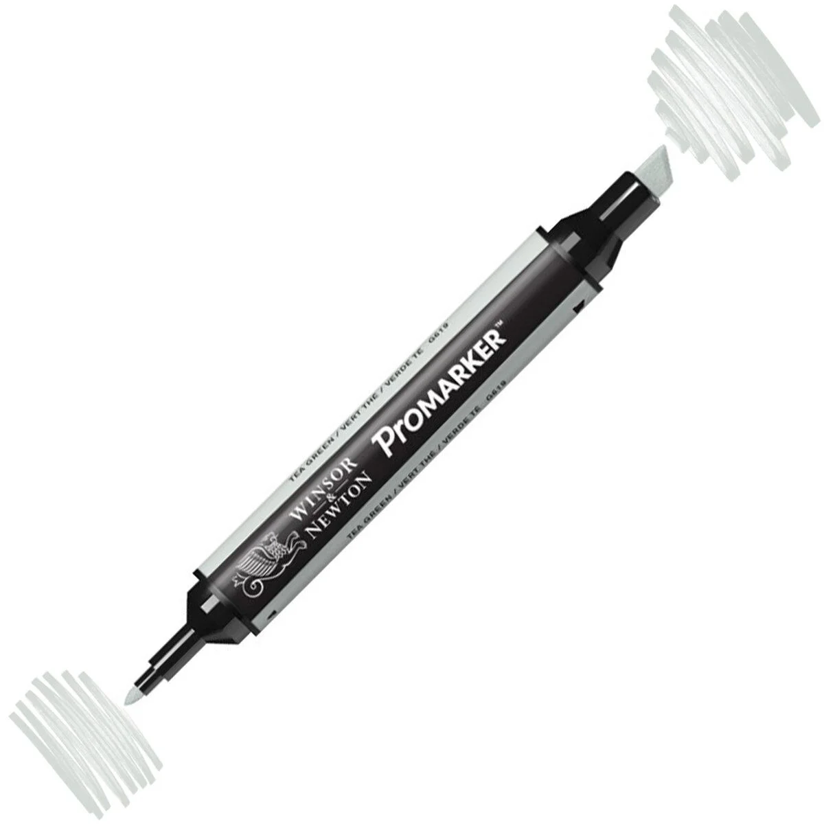 Winsor & Newton ProMarker Tea Green G619 kalem, iki uçlu, kalıcı mürekkep, grafik kalem