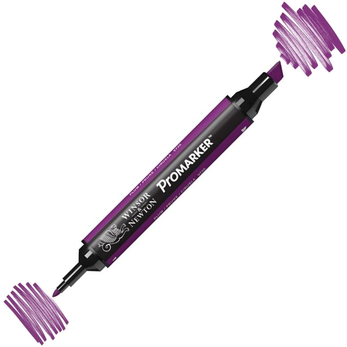 Winsor & Newton ProMarker Plum V735 kalem, iki uçlu, alkol bazlı mürekkep