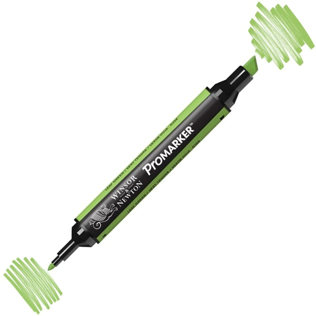 Winsor & Newton ProMarker Leaf Green G258 kalem, iki uçlu, alkol bazlı mürekkep