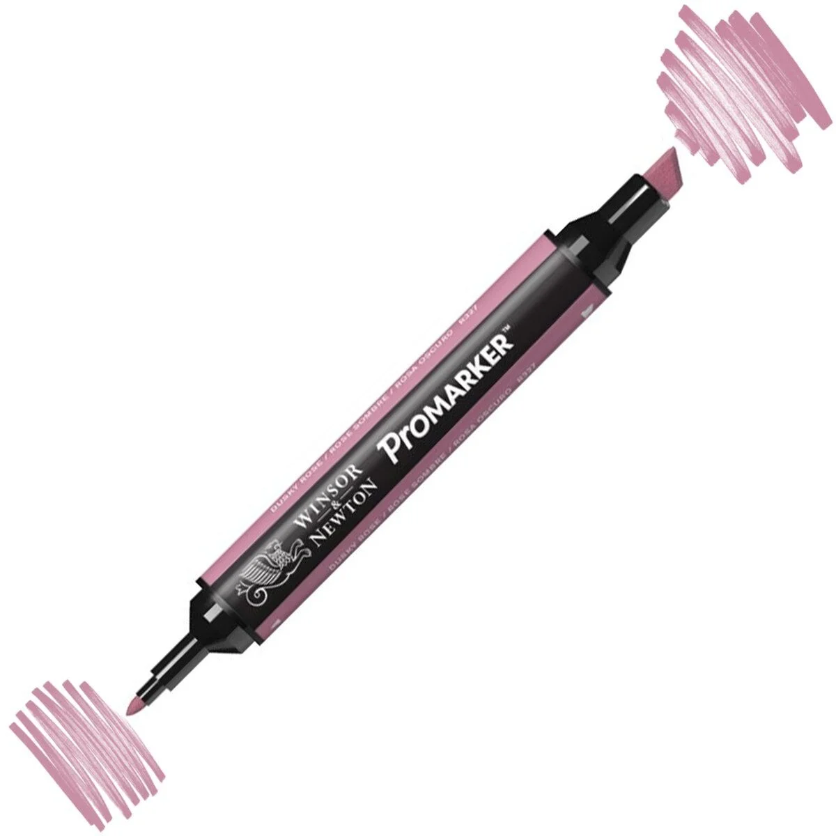 Winsor & Newton ProMarker Dusky Rose R327 kalem, iki uçlu, parlak renkler, alkol bazlı mürekkep