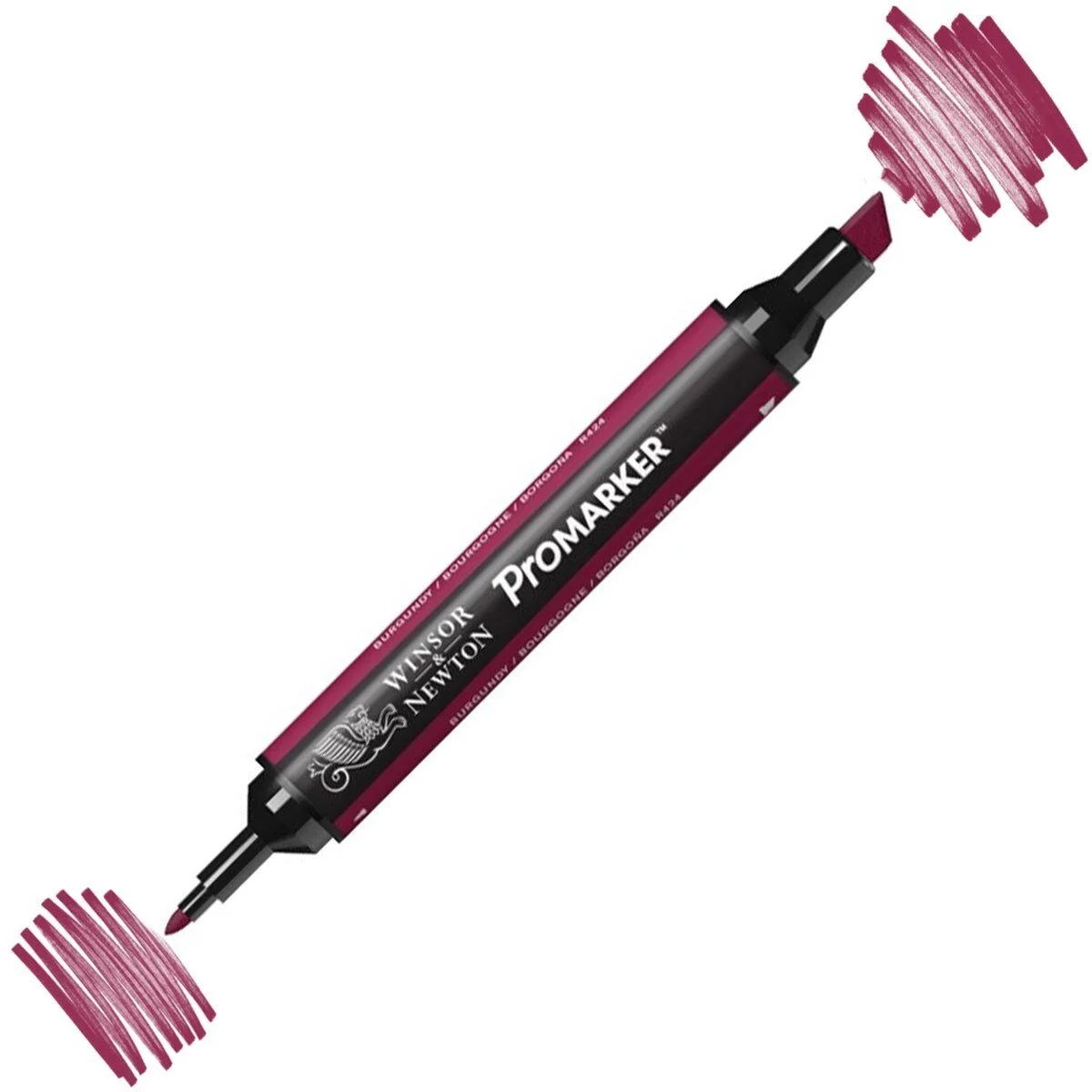 Winsor & Newton ProMarker Burgundy R424 kalem, kalıcı mürekkep, grafik çizim, ilüstrasyon kalem