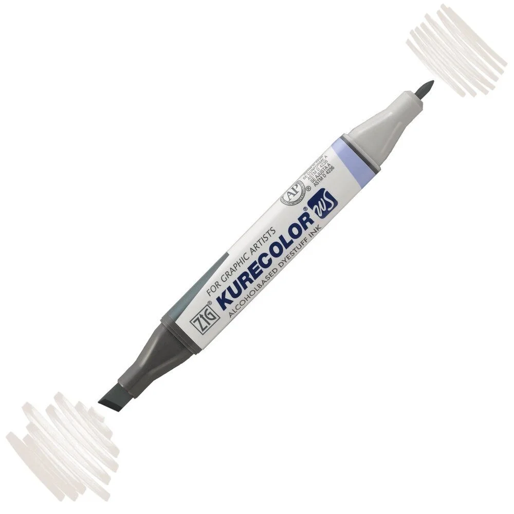 Zig Kurecolor Twin S Grafik Çizim Marker 831 Gray Tint