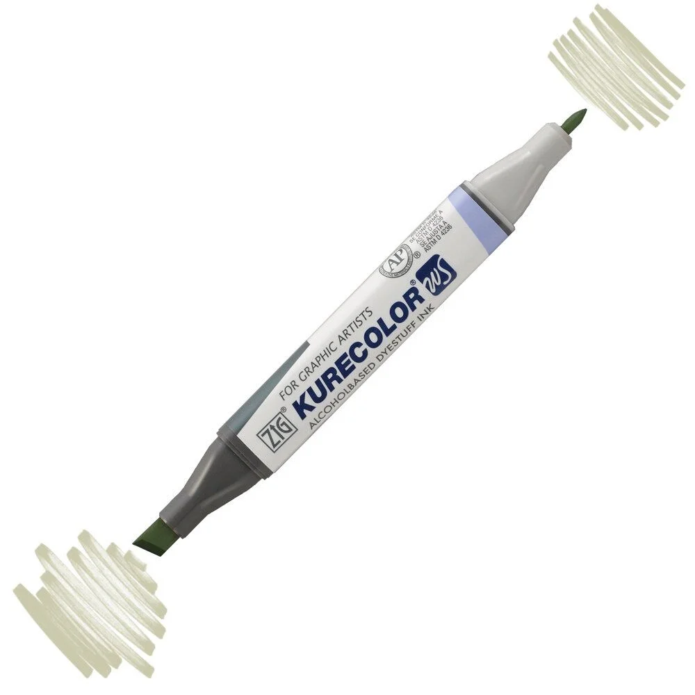 Zig Kurecolor Twin S Grafik Çizim Marker Kalemi 841 Pale Dawn Gray