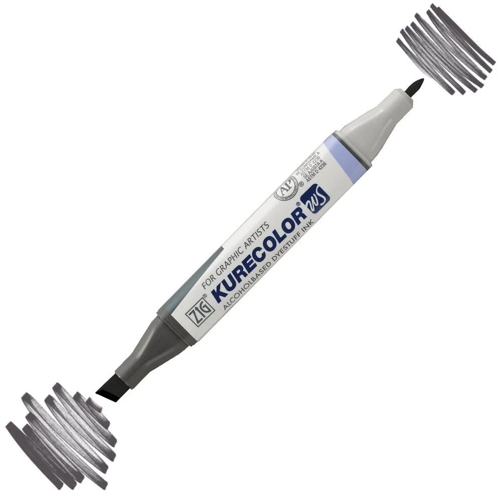 Zig Kurecolor Twin S Grafik Çizim Marker C.11 Cool Gray