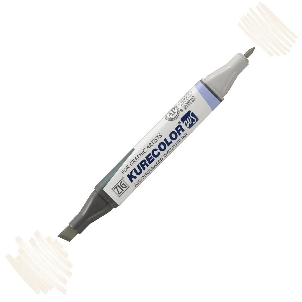 Zig Kurecolor Twin S Marker W.01 Warm Gray Grafik Çizim Kalemi