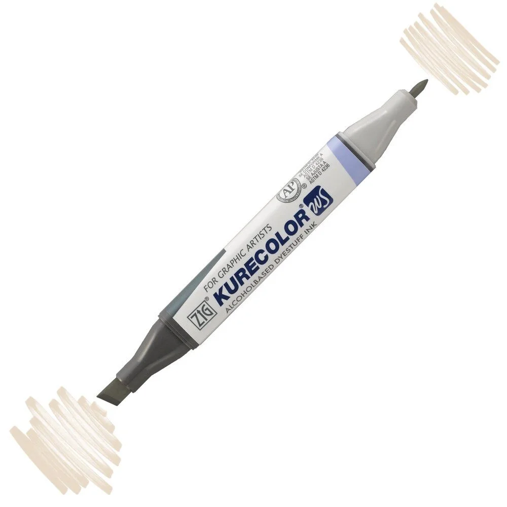 Zig Kurecolor Twin S Grafik Marker Warm Gray 3, alkol bazlı, profesyonel çizim kalem