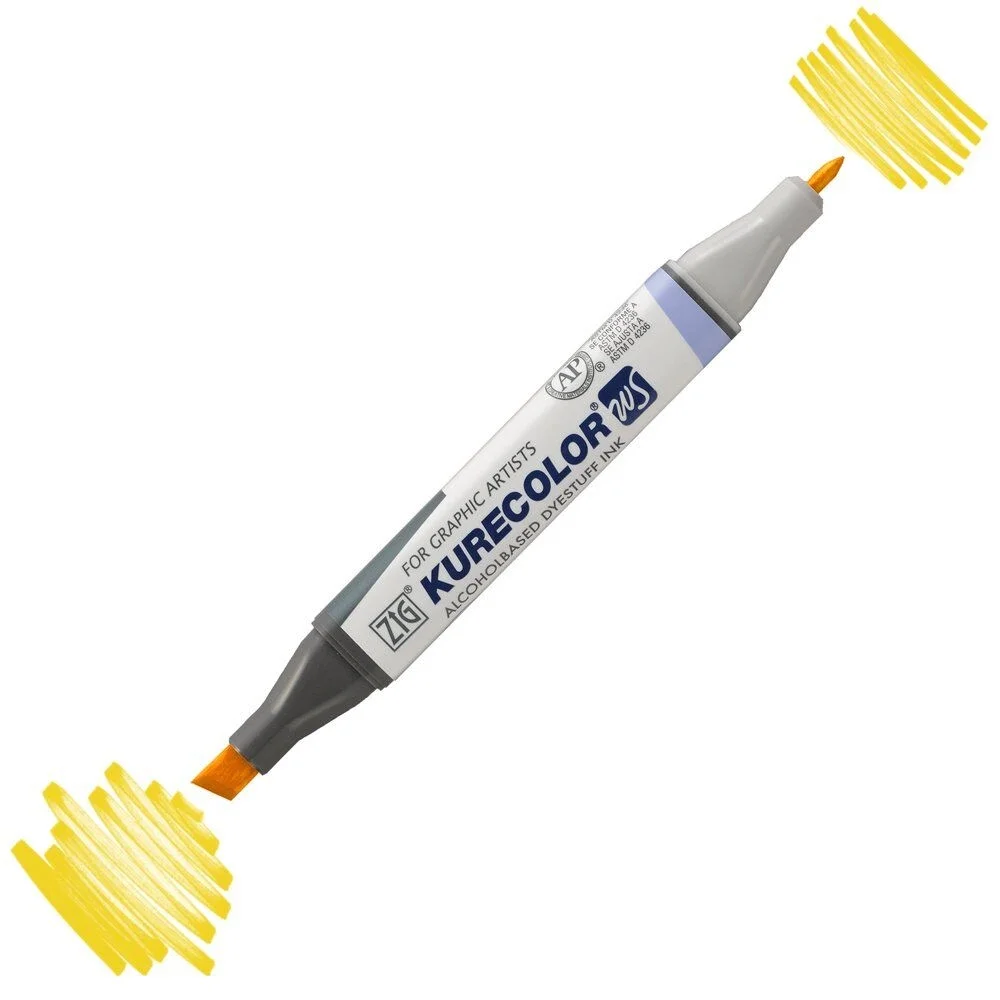 Zig Kurecolor Twin S 106 Sarı Grafik Marker