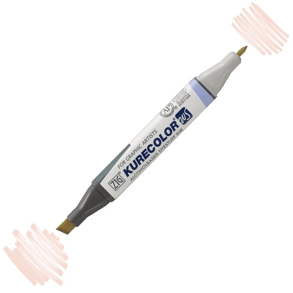 Zig Kurecolor Twin S Marker 200 Pale Pink Grafik Çizim Kalemi