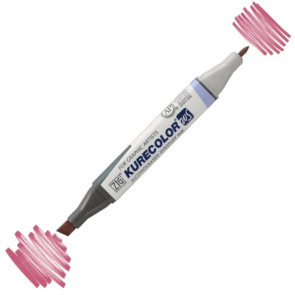 Zig Kurecolor Twin S Grafik Çizim Marker Kalemi 262 Pale Rose