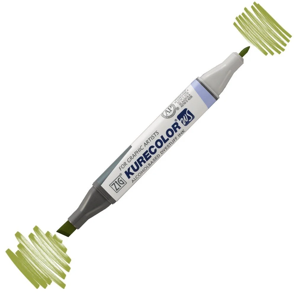 Zig Kurecolor Twin S Grafik Marker 135 Renk, Alkol Tabanlı, Yeniden Doldurulabilir