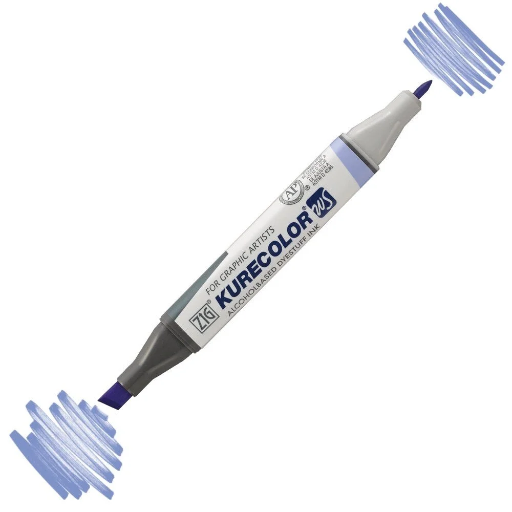 Zig Kurecolor Twin S Grafik Çizim Marker Kalemi 602 Lilac
