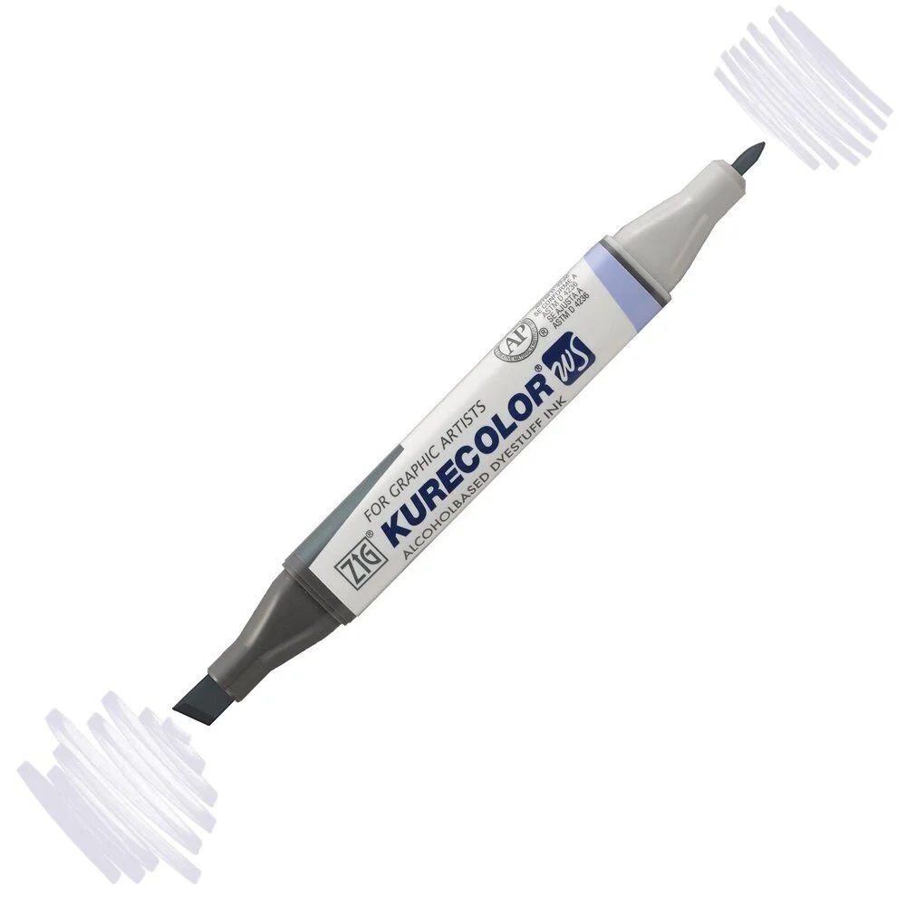 Zig Kurecolor Twin S Grafik Marker, 135 Renk, Alkol Bazlı, Yeniden Doldurulabilir