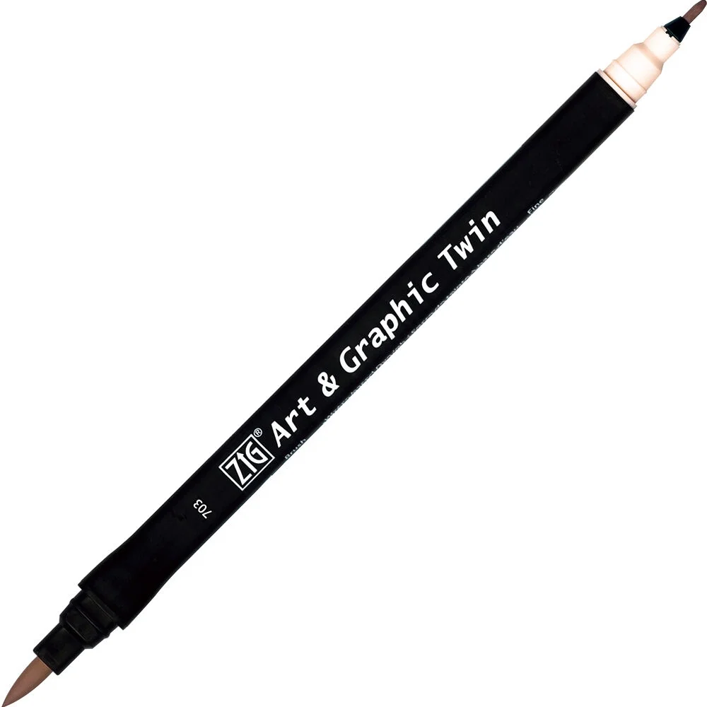 Zig Art & Graphic Twin Marker Çizim Kalemi 703 Rose Wood