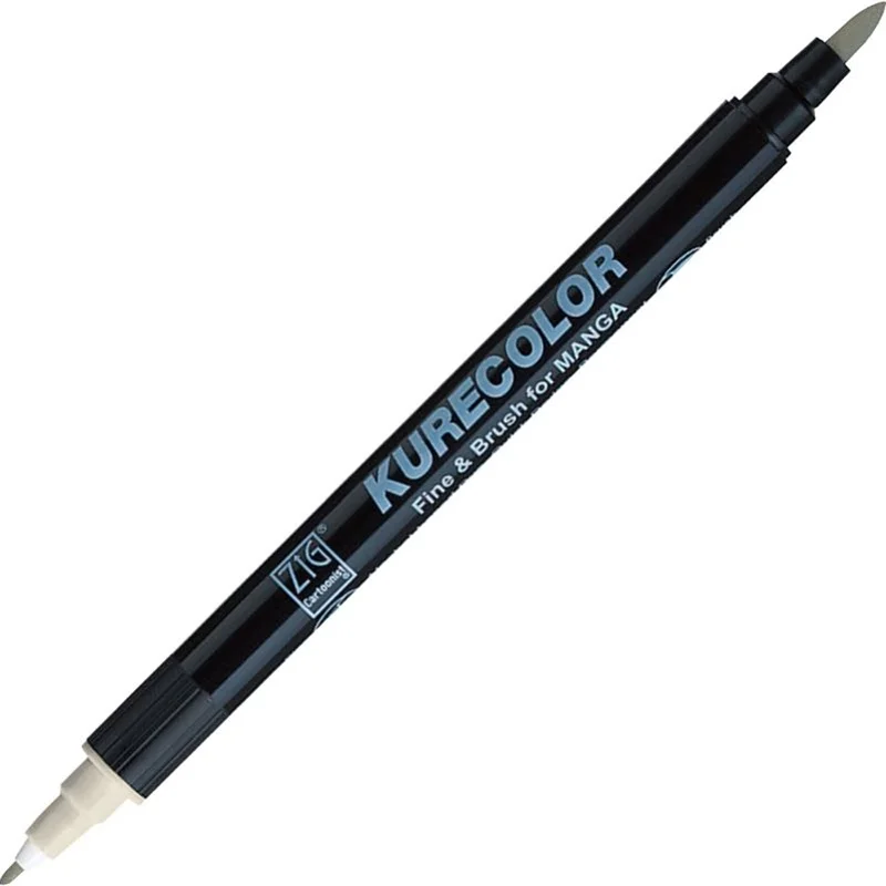 Zig Kurecolor Manga Marker W.01 Warm Gray Fırça Ucu