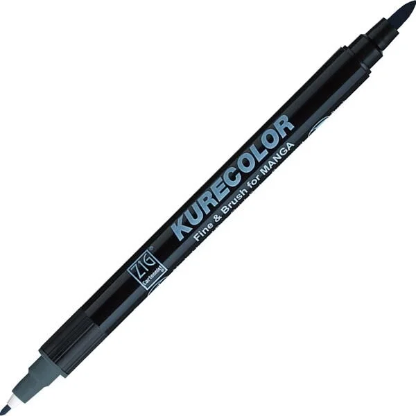 Zig Kurecolor Manga Marker 827 Blue Gray Fırça Uçlu Çizim Kalem
