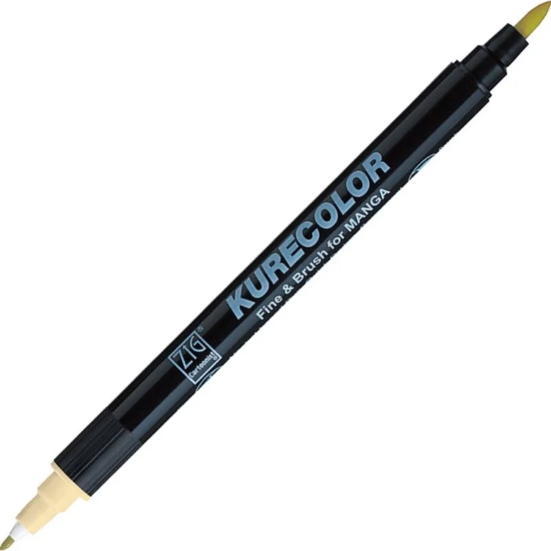 Zig Kurecolor Manga Marker 424 Light Bisque, fırça ucu ve 1mm kalınlık