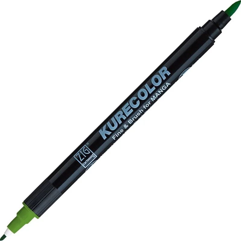 Zig Kurecolor Manga Marker 505 May Green - Fırça Ucu ve 1mm Uç