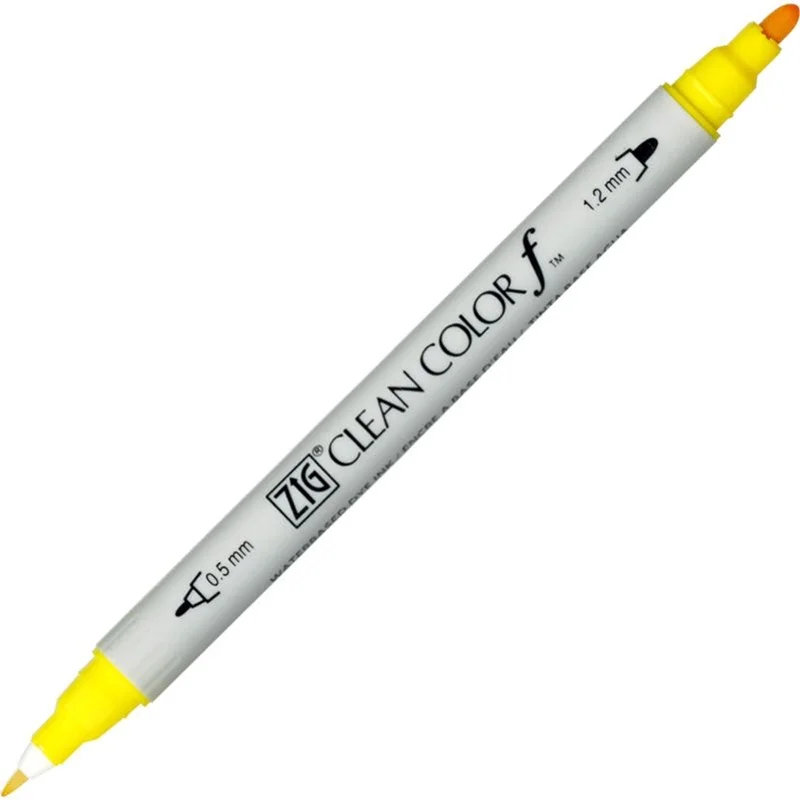 Zig Clean Color f Çift Uçlu Kalem 050 Yellow