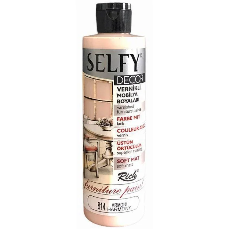 Rich Selfy Decor Vernikli Boya 240cc, Mobilya Dekorasyonu İçin