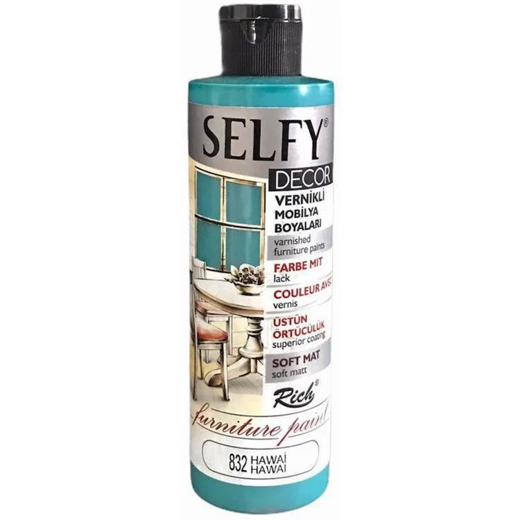 Rich Selfy Decor Vernikli Boya 240 cc 832 HAWAİ