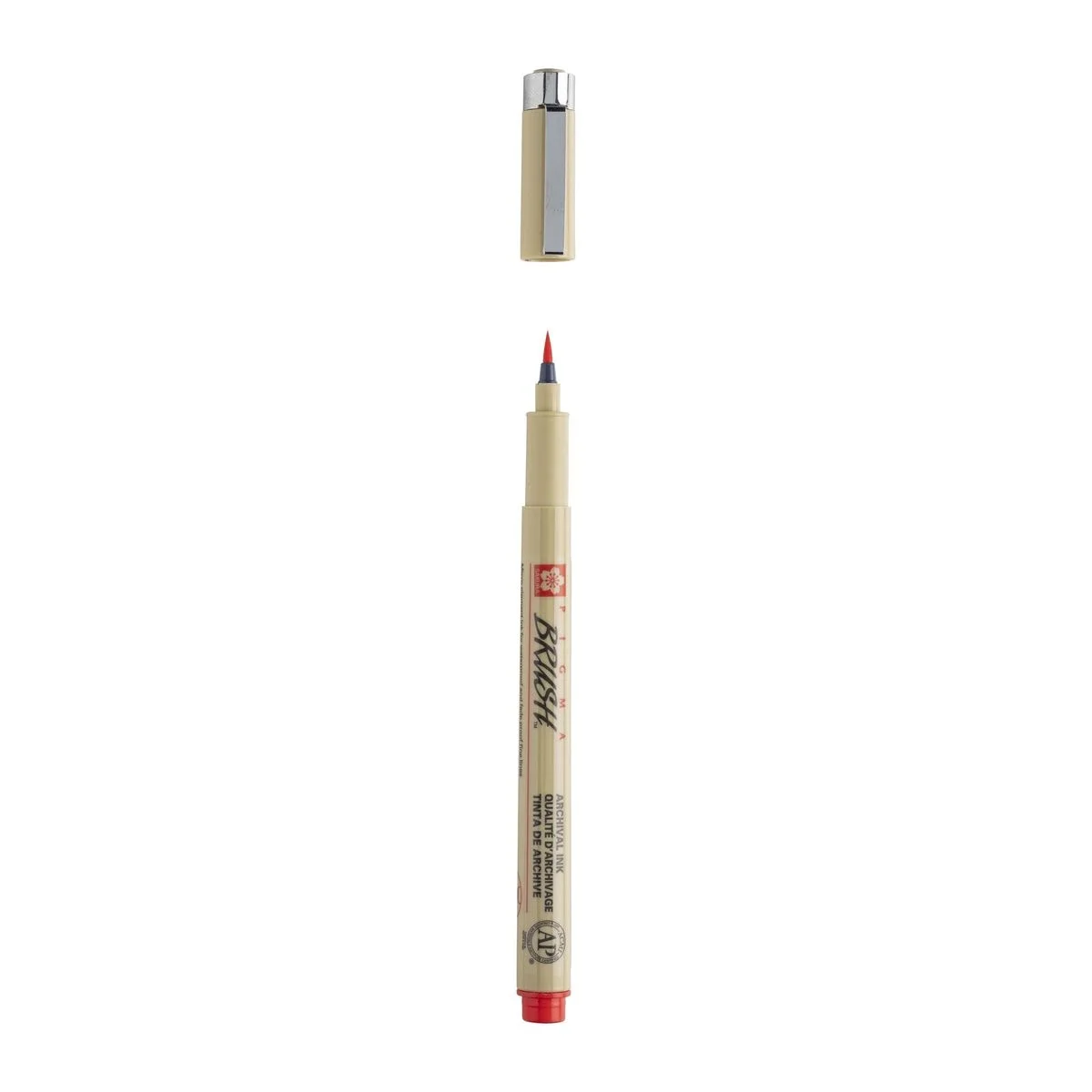 Sakura Pigma Brush Pen Fırça Uçlu Çizim Kalemi RED (KIRMIZI)