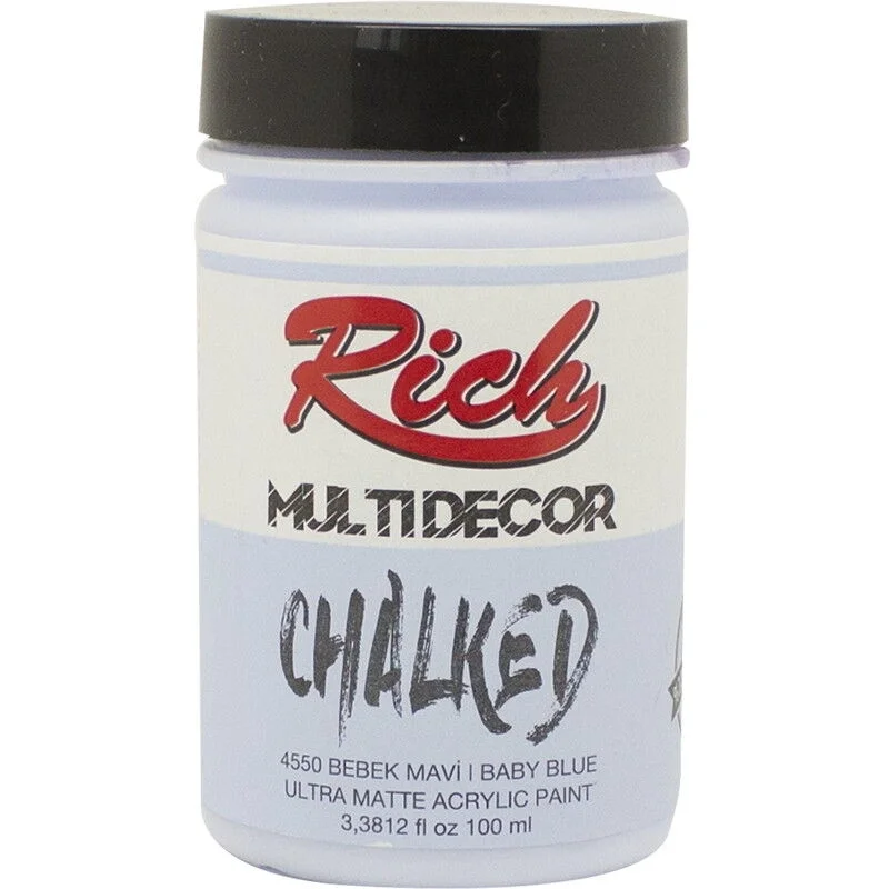 Rich Multi Decor Chalked Akrilik Boya 100 cc. 4550 BEBEK MAVİ