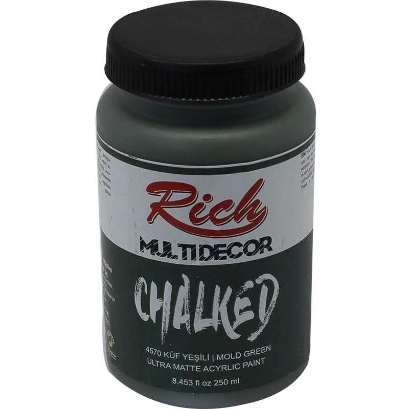 Rich Multi Decor Chalked Akrilik Boya 250 cc. 4570 KÜF YEŞİLİ