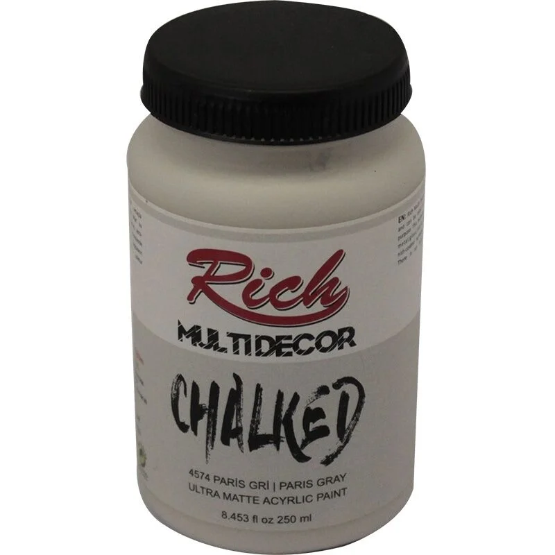 Rich Multi Decor Chalked Akrilik Boya 250 cc. 4574 PARİS GRİ