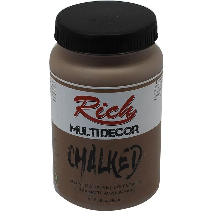 Rich Multi Decor Chalked Akrilik Boya 250 cc. 4584 SÜTLÜ KAHVE