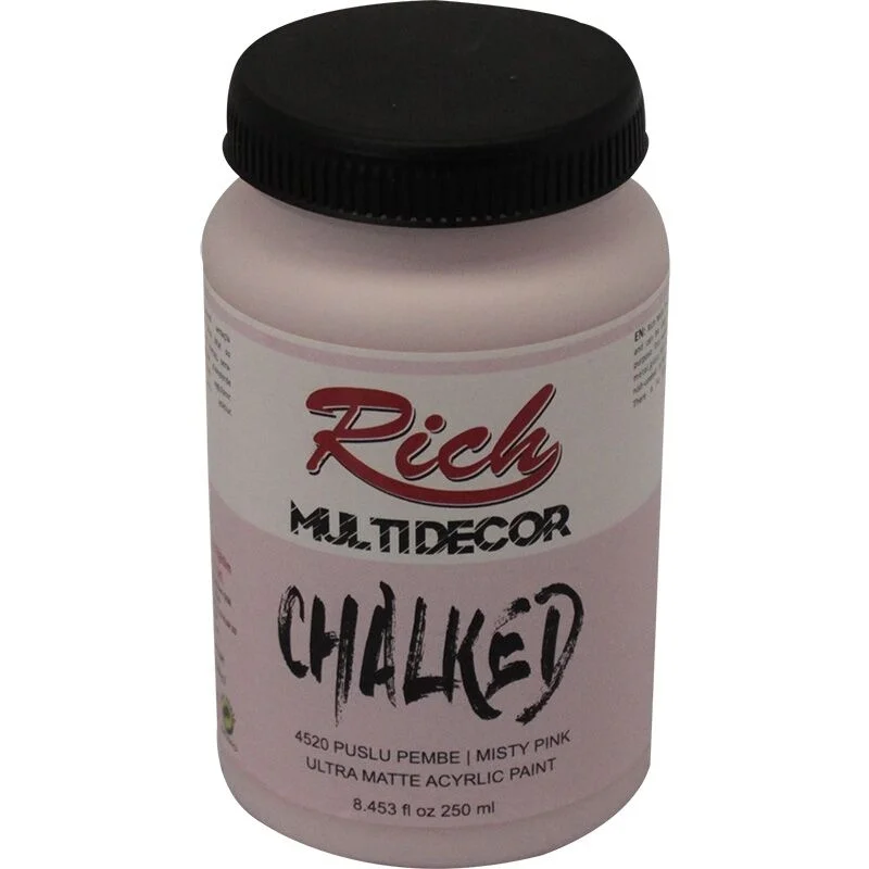 Rich Multi Decor Chalked Akrilik Boya 250 cc. 4520 PUSLU PEMBE