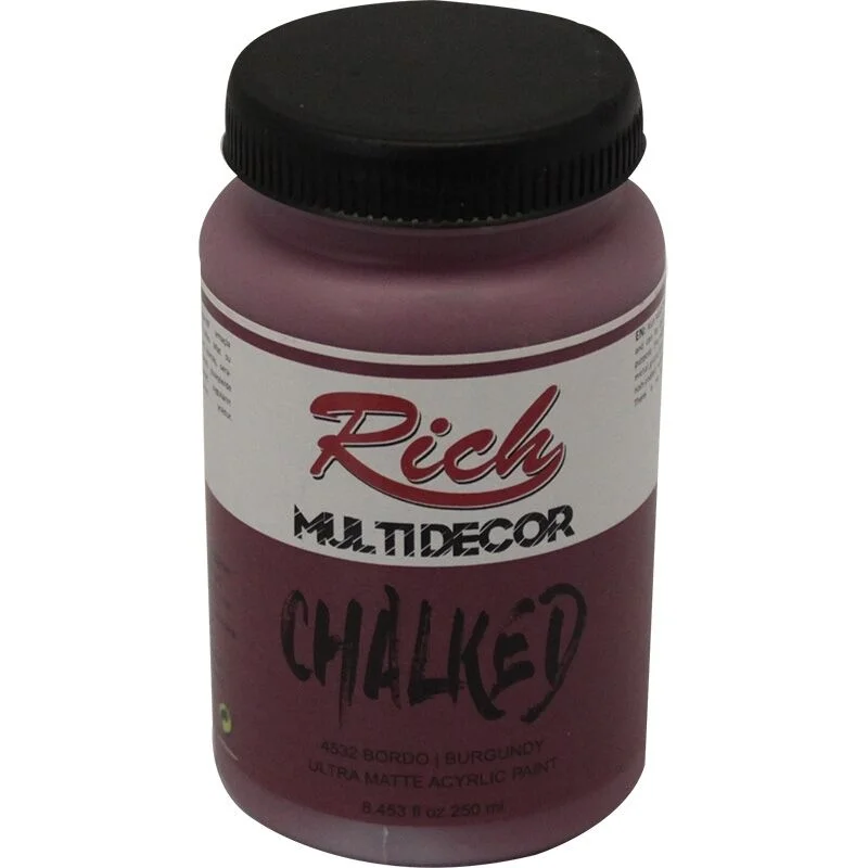 Rich Multi Decor Chalked Akrilik Boya 250 cc. 4532 BORDO