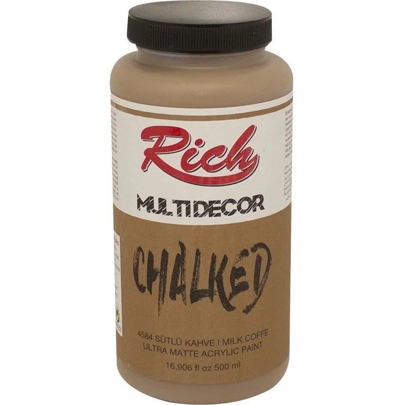 Rich Multi Decor Chalked Akrilik Boya 500 cc. 4584 SÜTLÜ KAHVE