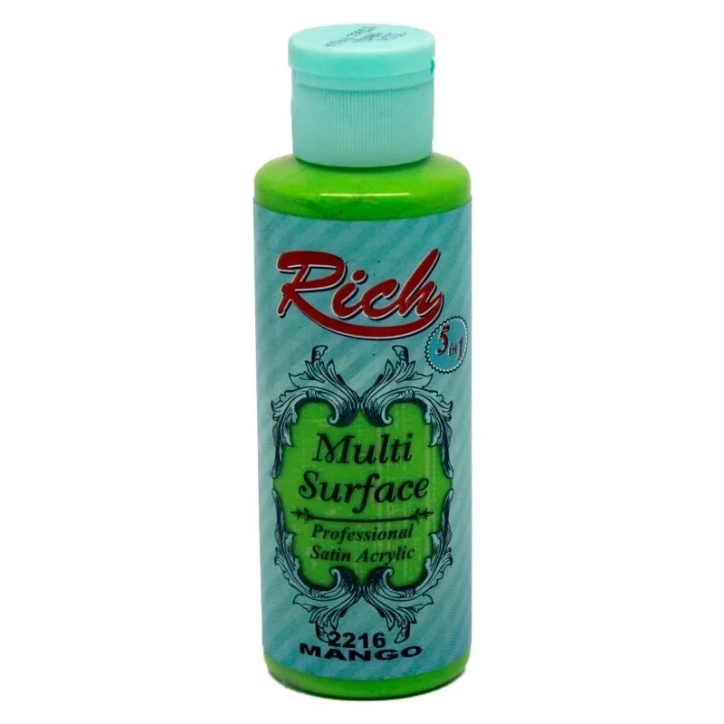 Rich Multi Surface Akrilik Boya 120cc 2216 Mango Her Yüzey İçin