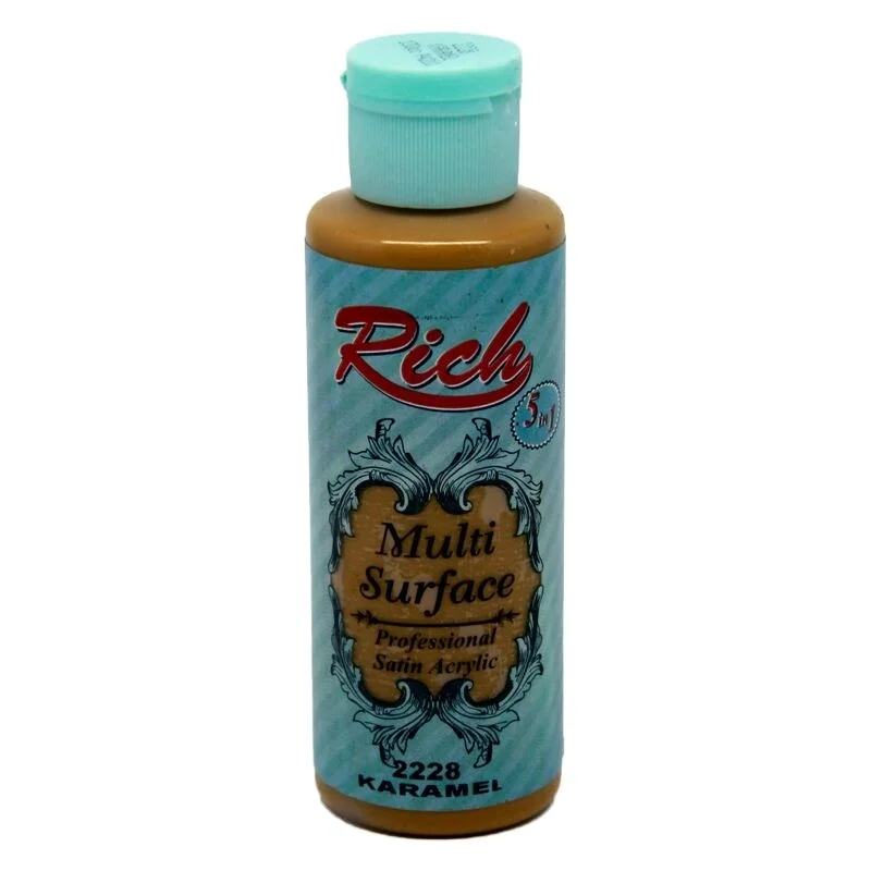 Rich Multi Surface Akrilik Boya 120cc 2228 Karamel Her Yüzey İçin