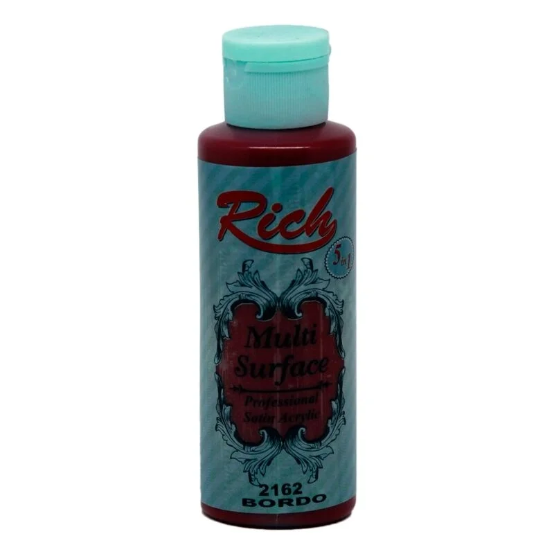 Rich Multi Surface Her Yüzey İçin Akrilik Boya 120 cc. 2162 BORDO